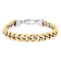Two-Tone Stainless Steel Curb Link Bracelet