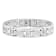 1/4CTW Diamond Stainless Steel Link Bracelet
