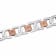 0.13CTW Diamond Two-Tone Stainless Steel Link Bracelet