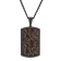 Black IP Stainless Steel & Camo Design Carbon Fiber Dog Tag