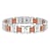 0.13CTW Diamond Two-Tone Stainless Steel Link Bracelet