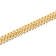 Stainless Steel Yellow Ion Plated Double Row Franco Bracelet