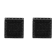 1/2CTW BLACK DIAMOND & BLACK IP STAINLESS STEEL EARRINGS