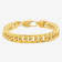 Stainless Steel Yellow Ion Plated Curb Bracelet