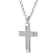 0.04CT Stainless Steel Grooved Cross