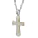 0.17CTW Stainless Steel with Yellow IP Cross