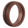 Black Sapphire with Bronze IP Tungsten Band