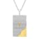 Two-Tone Stainless Steel The Lord's Prayer Tablet Dog Tag Pendant
