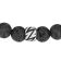 Black Lava Bead and Stainless Steel Bolo Bracelet