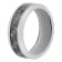 Tungsten Comfort™ 8MM Tungsten and Gray Silicone Gray Carbon Fiber Band