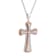 Two-tone Stainless Steel Cross Pendant
