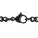 1/10CTW Diamond Stainless Steel with Black Plating Grooved Cross Pendant