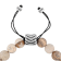 River Rock Bead and Stainless Steel Bolo Bracelet