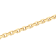 Stainless Steel with Gold-Tone Finish Prism Link Chain Bracelet