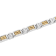 Stainless Steel Yellow Ion Plated Woven Link Bracelet