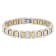 1CTW Diamond Two-Tone Stainless Steel Link Bracelet