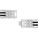 1/4CTW Diamond Stainless Steel Link Bracelet