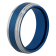 Tungsten Comfort™ Tungsten 8MM Blue Ion Plated with Frozen Center Band