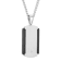 Diamond Accent Two-Tone Stainless Steel Dog Tag, Cross Pendant, &
Bracelet Set