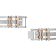 3/4CTW Diamond Two-Tone Stainless Steel Link Bracelet