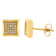 1/4CTW CHAMPAGNE DIAMOND & YELLOW IP STAINLESS STEEL EARRINGS