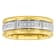 Tungsten Comfort™ 1/10CTW Diamond Tungsten Yellow Ion Plated Band