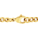 1/2CTW Diamond Stainless Steel Yellow Ion Plated Cross Pendant