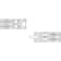 1/2CTW Diamond Stainlesss Steel Double Row Link Bracelet