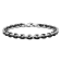Stainless Steel Black & White Ion Plated Chain Necklace and Bracelet Set