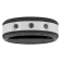 1/10CTW Black Diamond Black Tungsten and Ceramic 8MM Beveled Edge Band