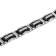 3/8CTW Diamond Two-Tone Stainless Steel Link Bracelet