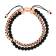 Onyx Bead & Stainless Steel Bolo Bracelet