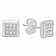 1/10CTW DIAMOND & STAINLESS STEEL EARRINGS