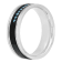 0.15CTW Blue Diamond Stainless Steel and Black IP Band