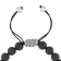 Matte Black Onyx Bead & Stainless Steel Bolo Bracelet