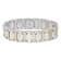 3/4CTW Diamond Stainless Steel Link Bracelet