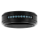 0.15CTW Blue Diamond Stainless Steel and Black IP Band