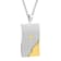 Two-Tone Stainless Steel The Lord's Prayer Tablet Dog Tag Pendant