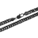 Black Stainless Steel 24 Inch Curb Link Chain Necklace