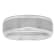 Tungsten Comfort™ Tungsten 8MM Satin Center Step Edge Band in Lustrous White