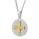 Stainless Steel with Yellow IP Lord's Prayer Holy Metal