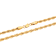 Stainless Steel 5MM Yellow Ion Plated Rope Chain Necklace