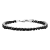 Stainless Steel With Black Ion Plated Franco Link Bracelet