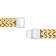 Stainless Steel Yellow Ion Plated Double Row Franco Bracelet