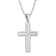 Diamond Accent Stainless Steel Dog Tag, Cross Pendant, & Bracelet Set