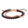Red Tiger Eye Bead & Stainless Steel Bolo Bracelet