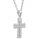 0.38CTW Stainless Steel Stacked Cross