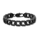 1.5CTW Black Diamond Black Stainless Steel Iced 20' Link Bracelet