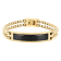 Diamond Accent Two-Tone Stainless Steel Cross Pendant & ID Bracelet Set