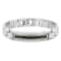 Stainless Steel Zigzag Carbon Fiber ID Link Bracelet
